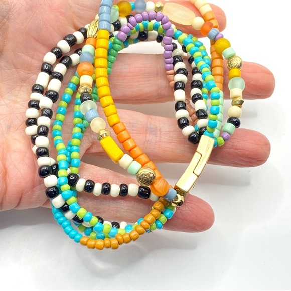 PLUNDER Beaded Multi-Strand Bracelet Magnetic Clasp - Picture 5 of 6